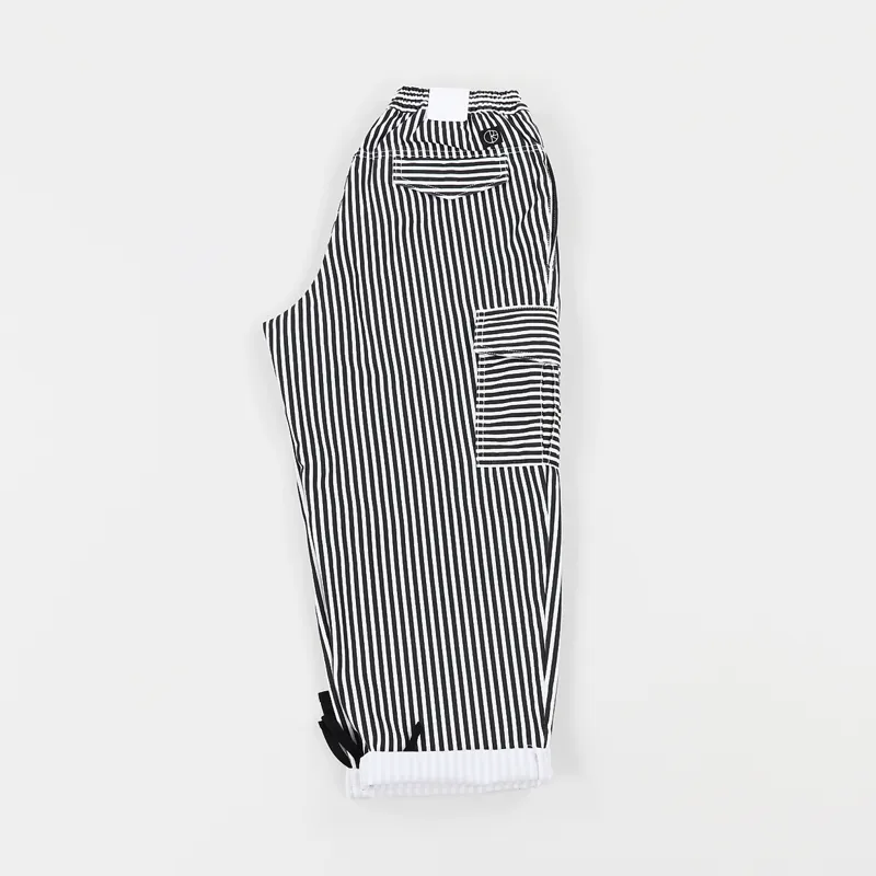 Polar Skate Co. Striped Cargo Pant White Black-3