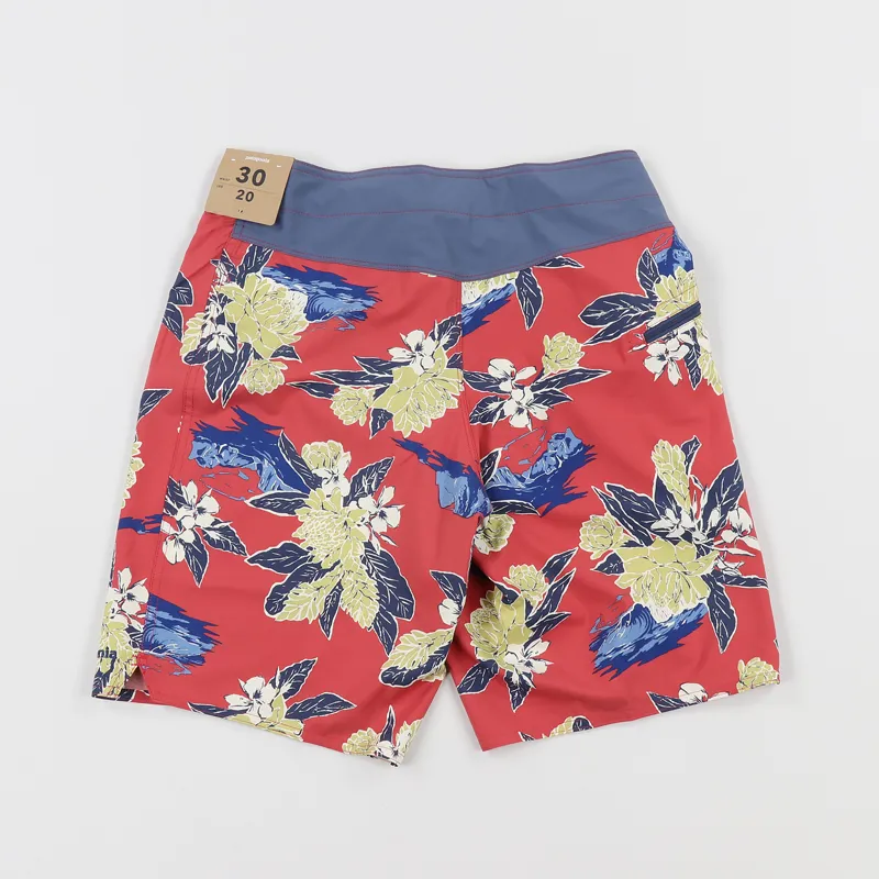 Patagonia Stretch Planing Boardshorts Cleanest Line Static Red-4