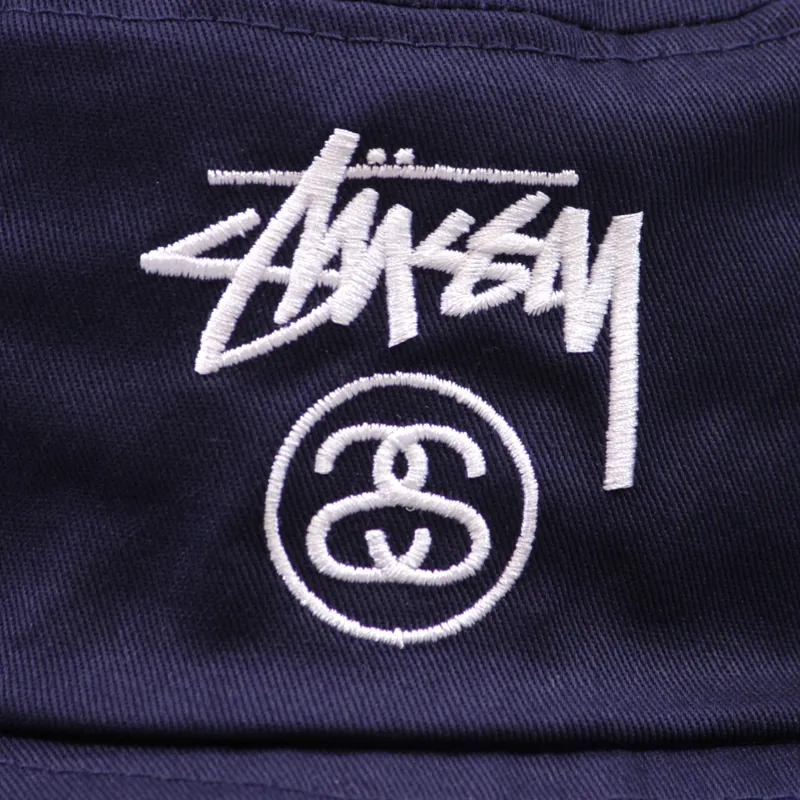 Stussy Stock Lock Bucket Hat Navy-1