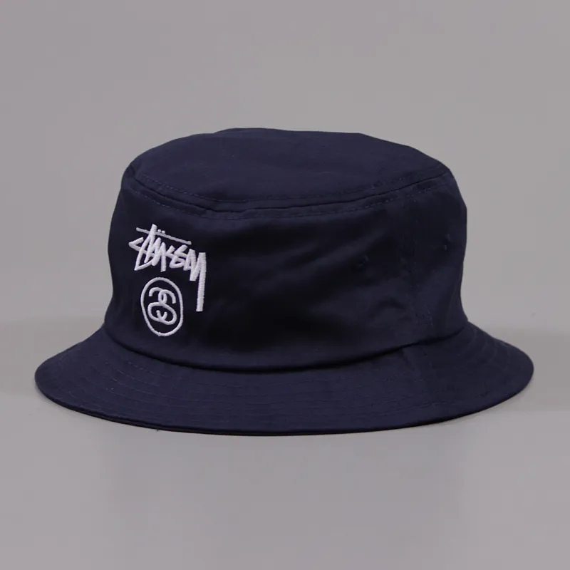 Stussy Stock Lock Bucket Hat Navy-2
