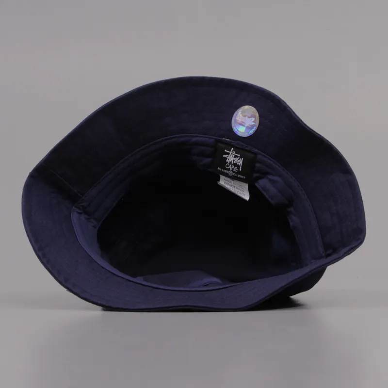 Stussy Stock Lock Bucket Hat Navy-3