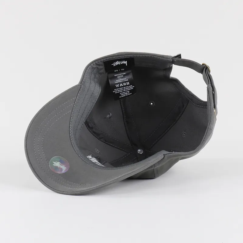 Stussy Institute Low Pro Cap Charcoal-4