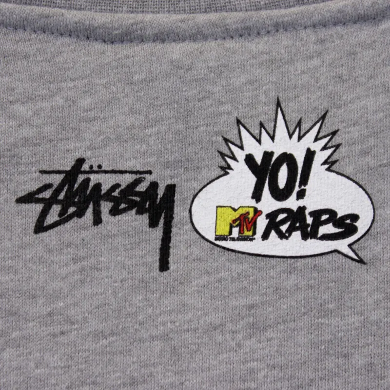Stussy Public Enemy Crew - Grey Heather-5