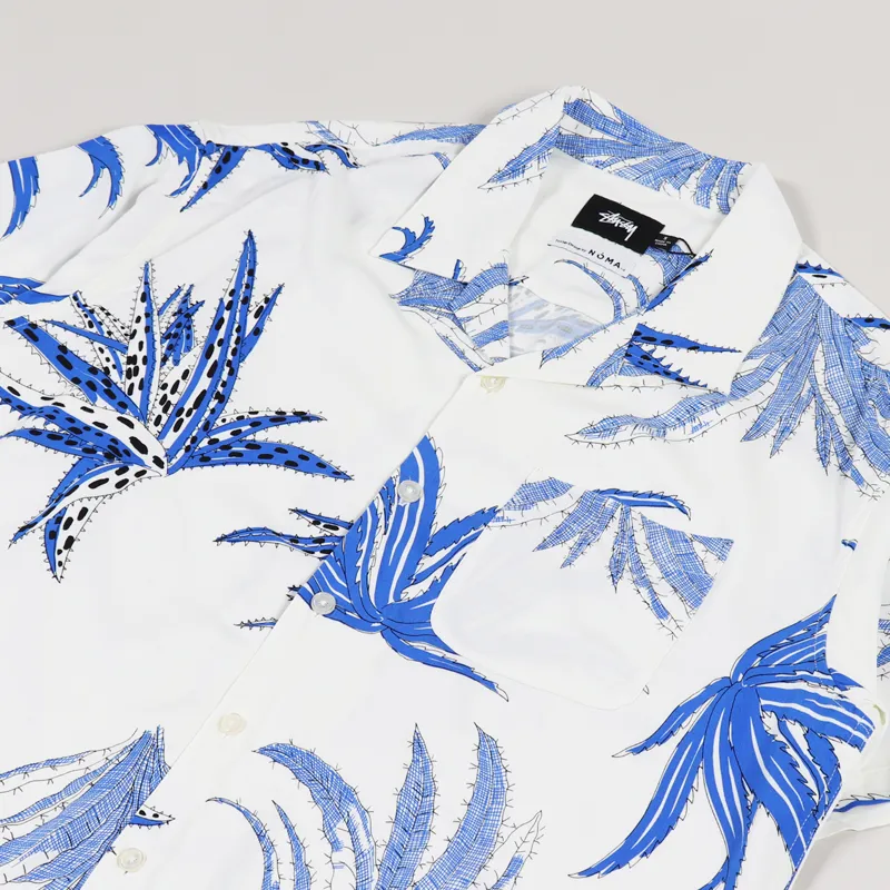 Stussy Cactus Rayon Shirt White-1