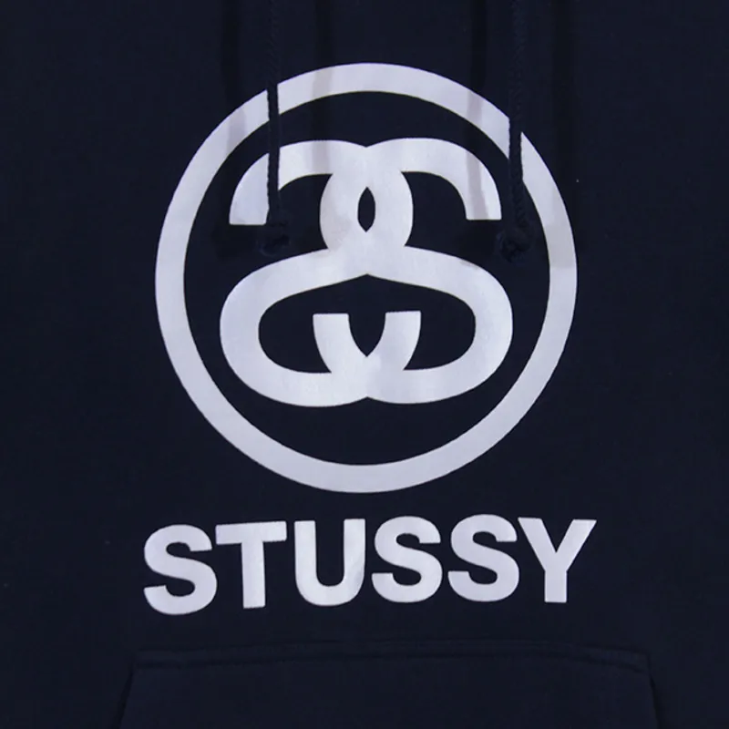 Stussy Link Hoodie Navy-1