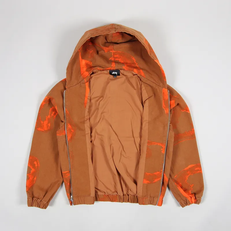 Stussy Printed Canvas Work Jacket Clay-1