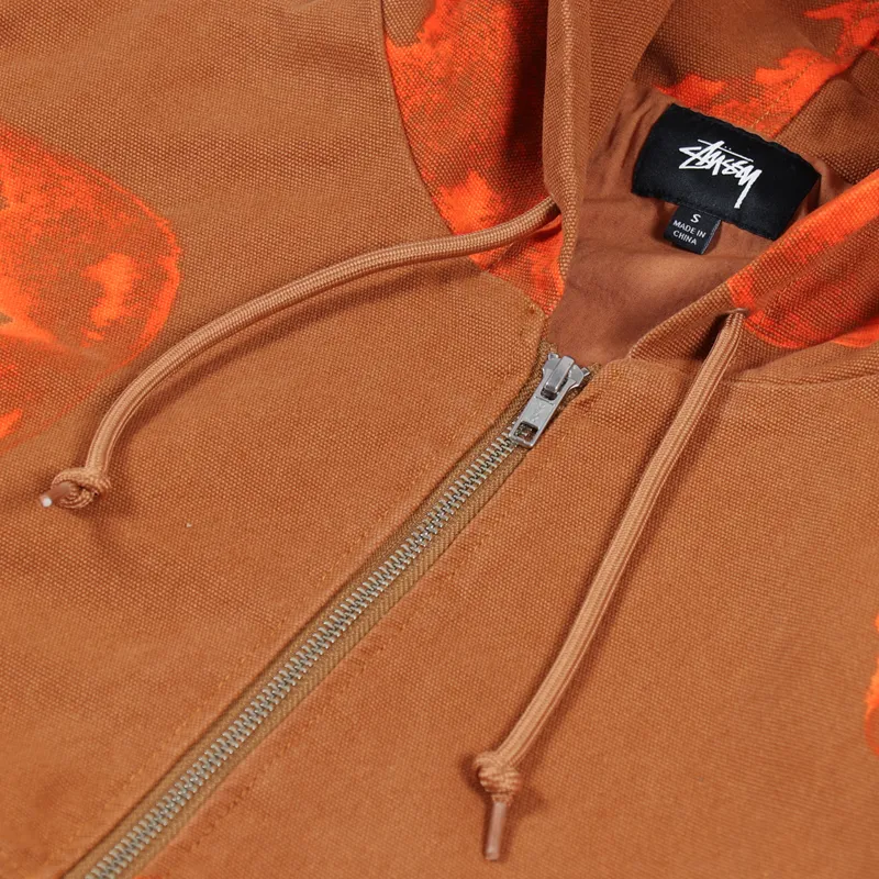 Stussy Printed Canvas Work Jacket Clay-7