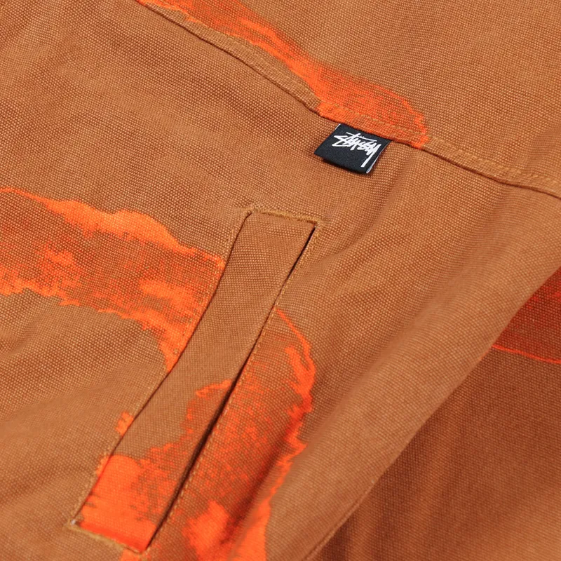 Stussy Printed Canvas Work Jacket Clay-8