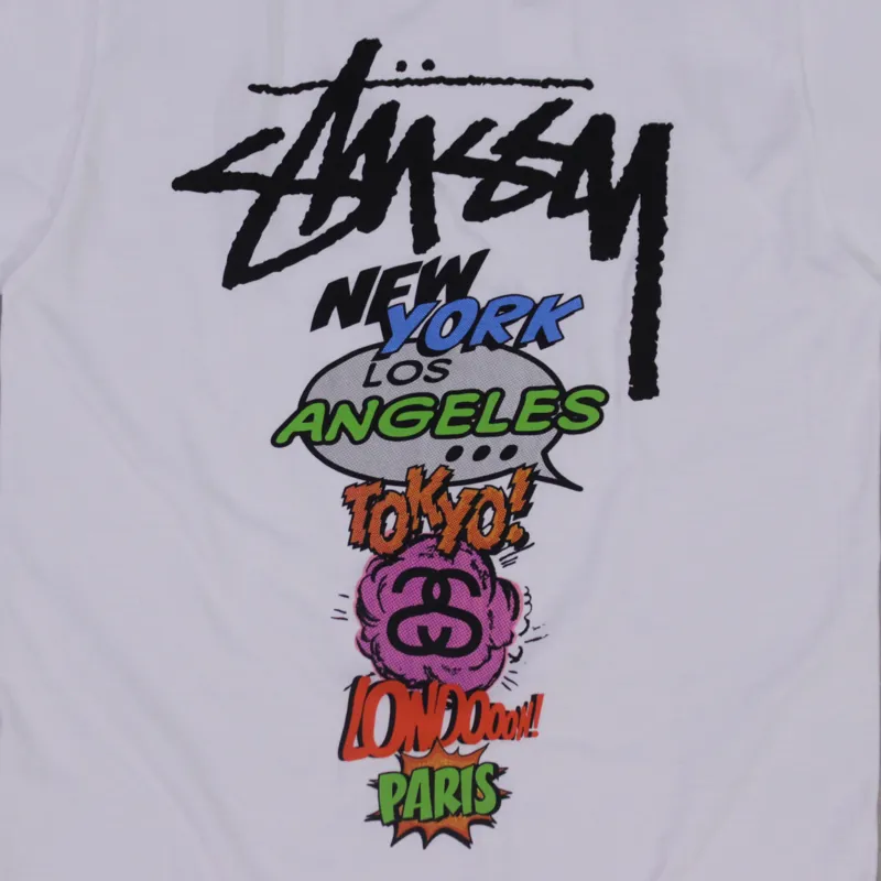Stussy Pop WT Tee Shirt White-1