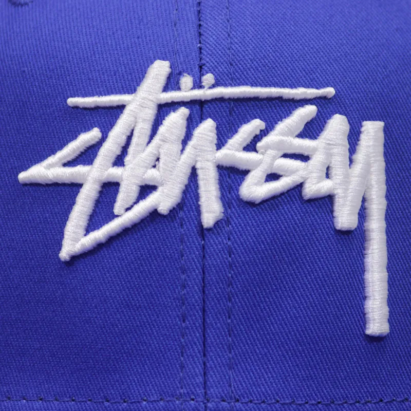 Stussy Stock Snapback Ballcap - Blue-2