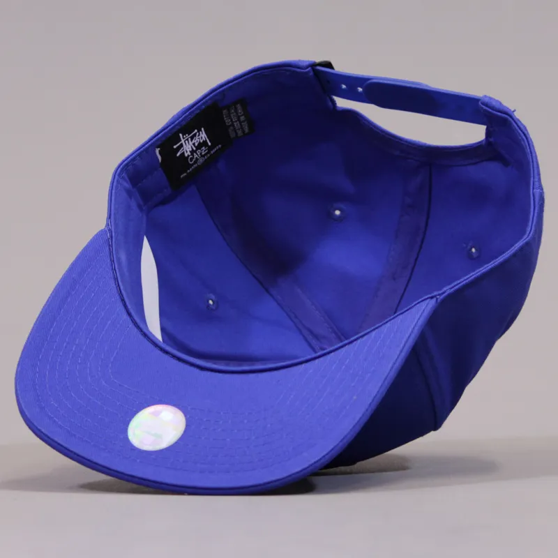 Stussy Stock Snapback Ballcap - Blue-5