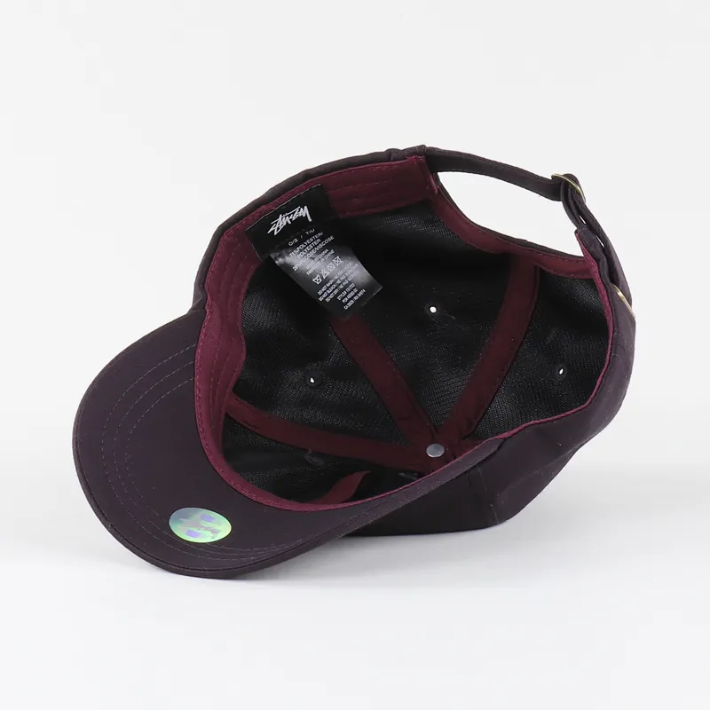 Stussy Suiting Low Pro Cap Wine-3