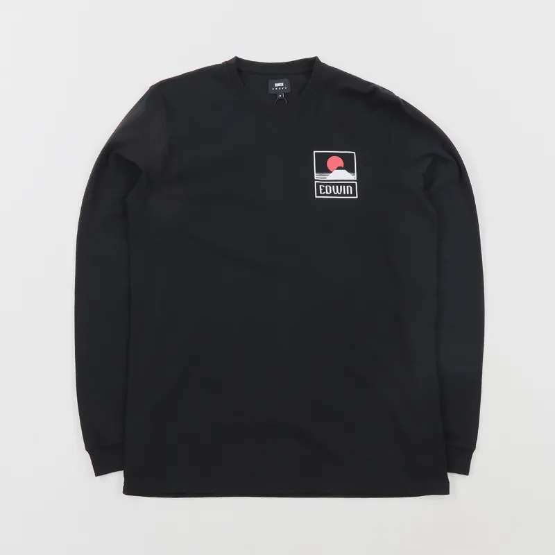 Edwin Sunset On Mt Fuji Long Sleeve T Shirt Black
