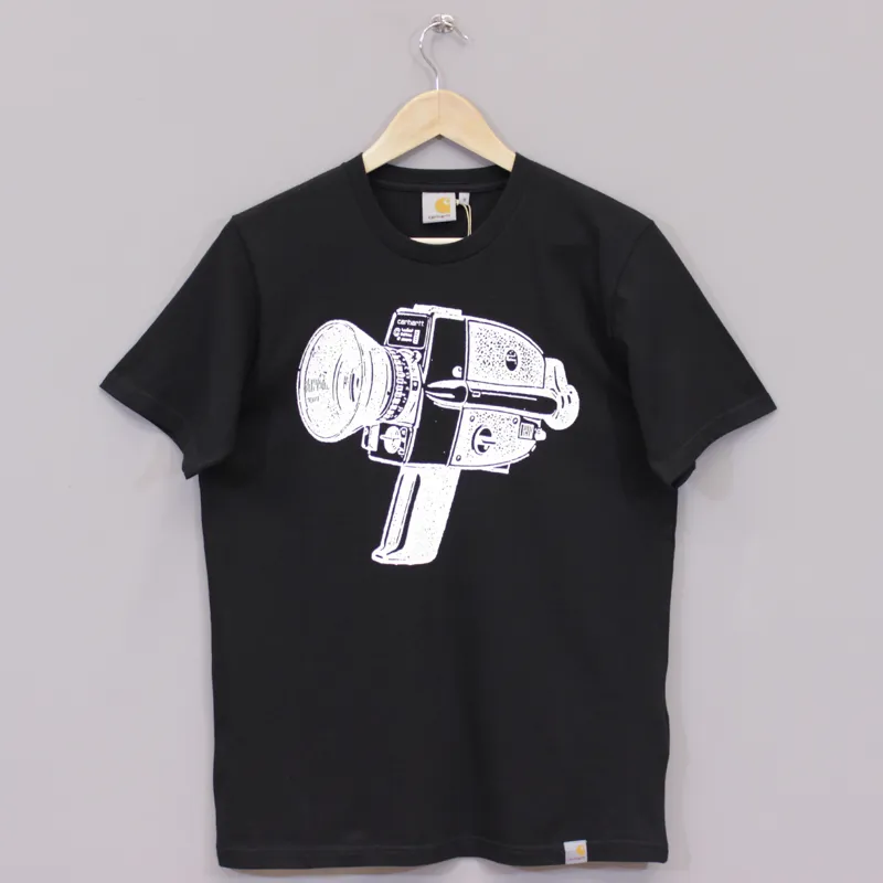 Carhartt Mens Super 89 Retro Camera Short Sleeve T Tee Shirt Bla