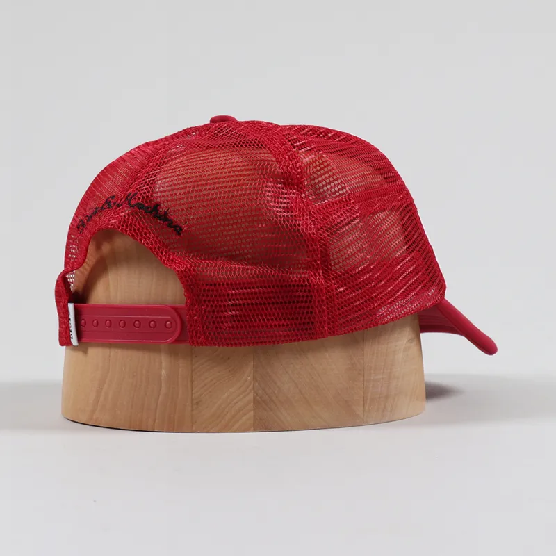 Deus Ex Machina Super OK Trucker Cap Red White-1