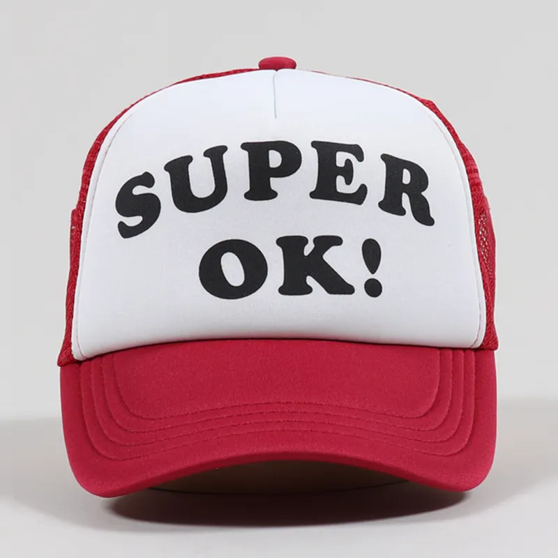 Deus Ex Machina Super OK Trucker Cap Red White-3