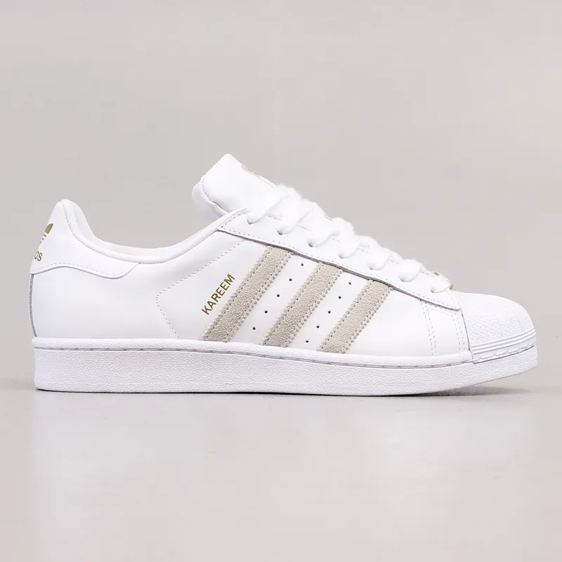 Adidas Mens Skate Superstar RT Kareem Campbell Shoes White White