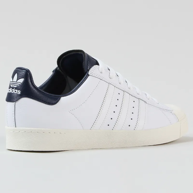 Adidas Superstar Vulc ADV Shoes White Navy-4