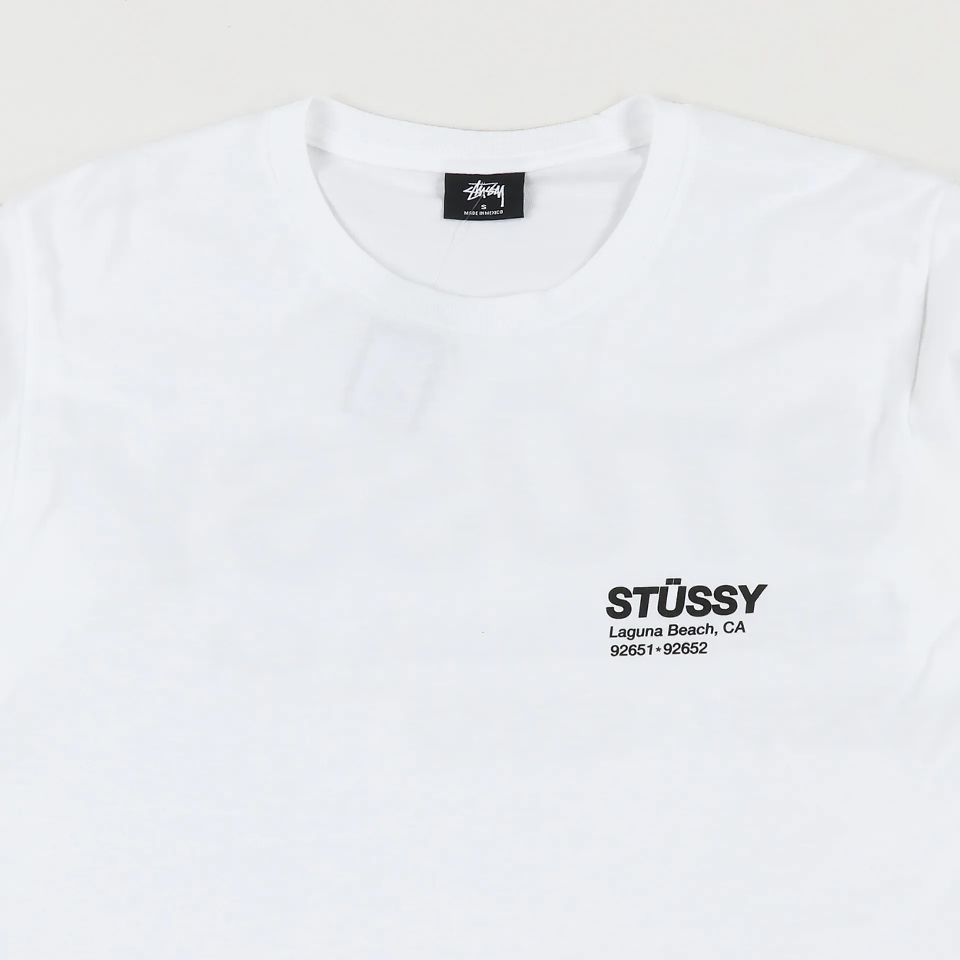 Stussy Mens Surf And Sport Graphic Short Sleeve T Shirt White