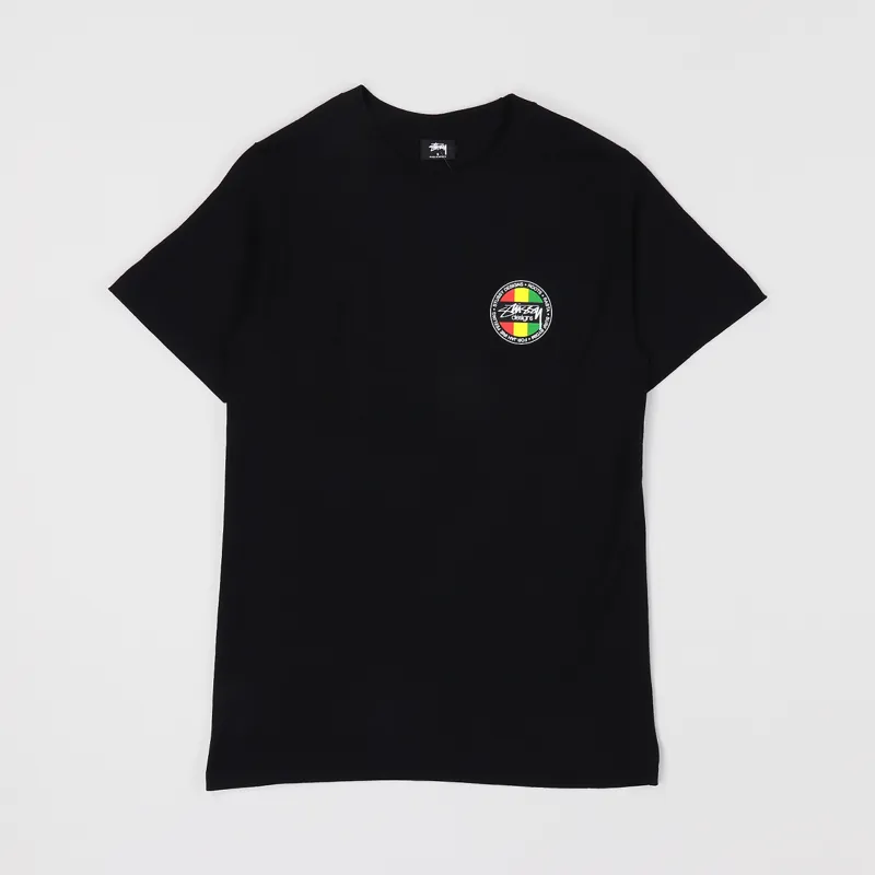 Stussy Surf Dot T Shirt Black-1