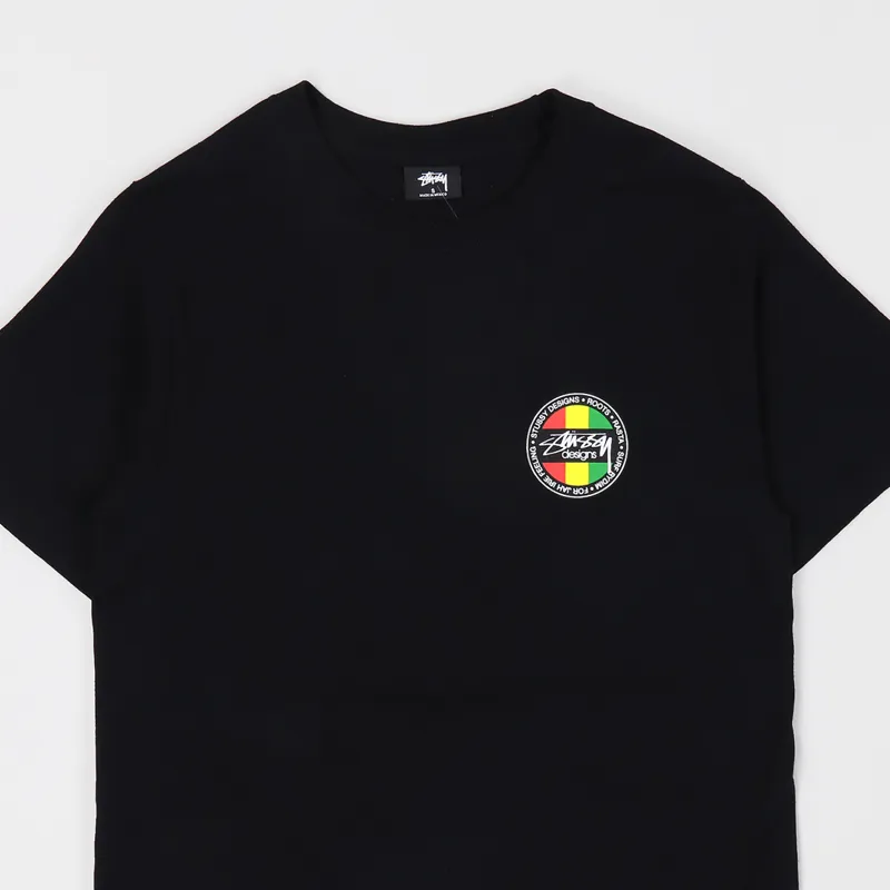Stussy Surf Dot T Shirt Black-2