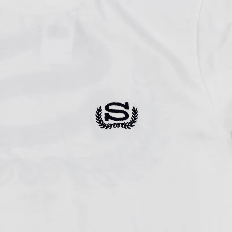 Stussy S Wreath Long Sleeve T Shirt White-1
