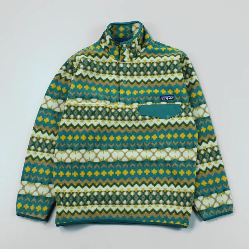 Patagonia Mens Synchilla Snap-T Fleece Pullover Cliff Arbor Green