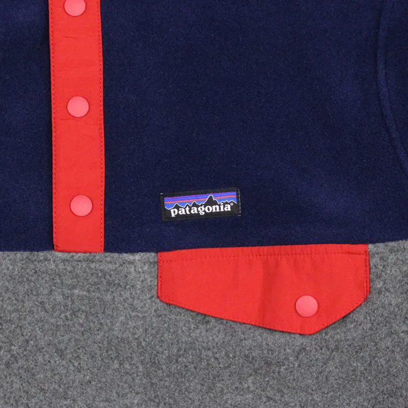 Patagonia Synchilla Snap-T Hoodie Classic Navy Nickel-2