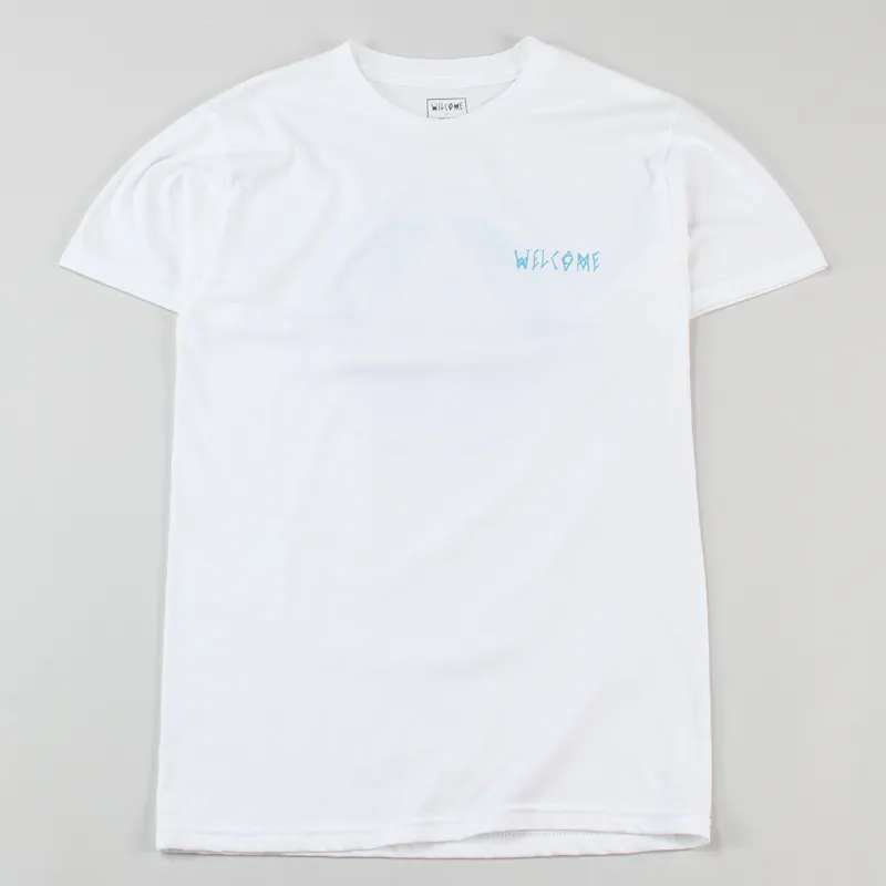 Welcome Talisman T Shirt White Blue Lavender-1