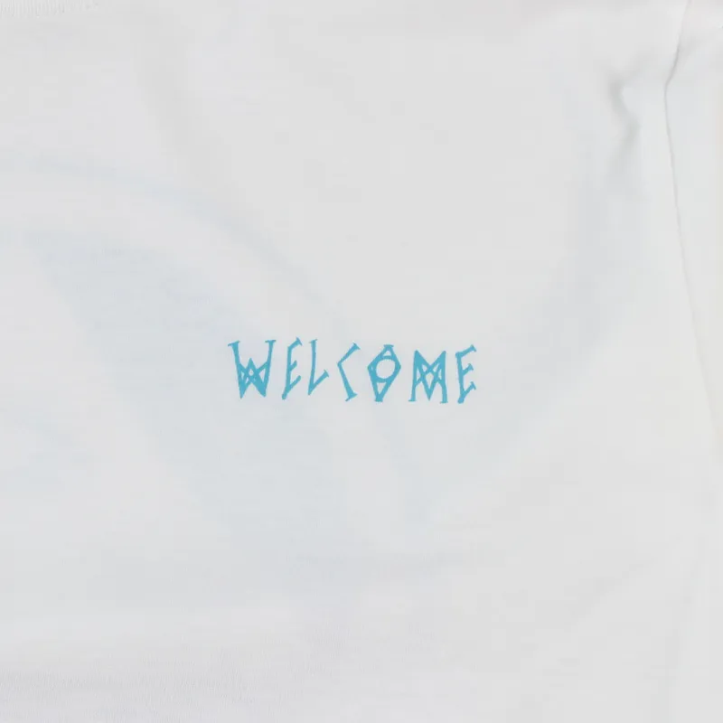 Welcome Talisman T Shirt White Blue Lavender-2