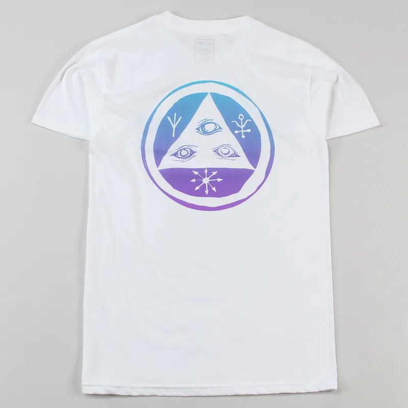 Welcome Talisman T Shirt White Blue Lavender