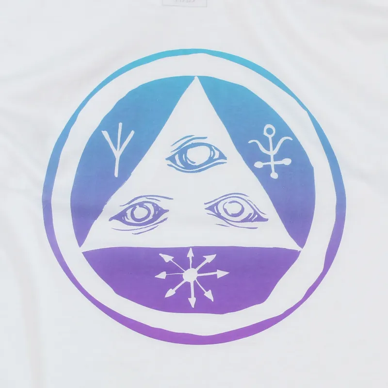 Welcome Talisman T Shirt White Blue Lavender-3