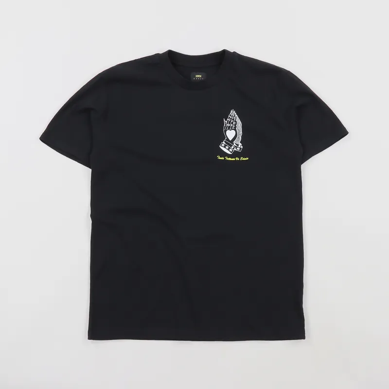 Edwin Teide Chest Hands T Shirt Black