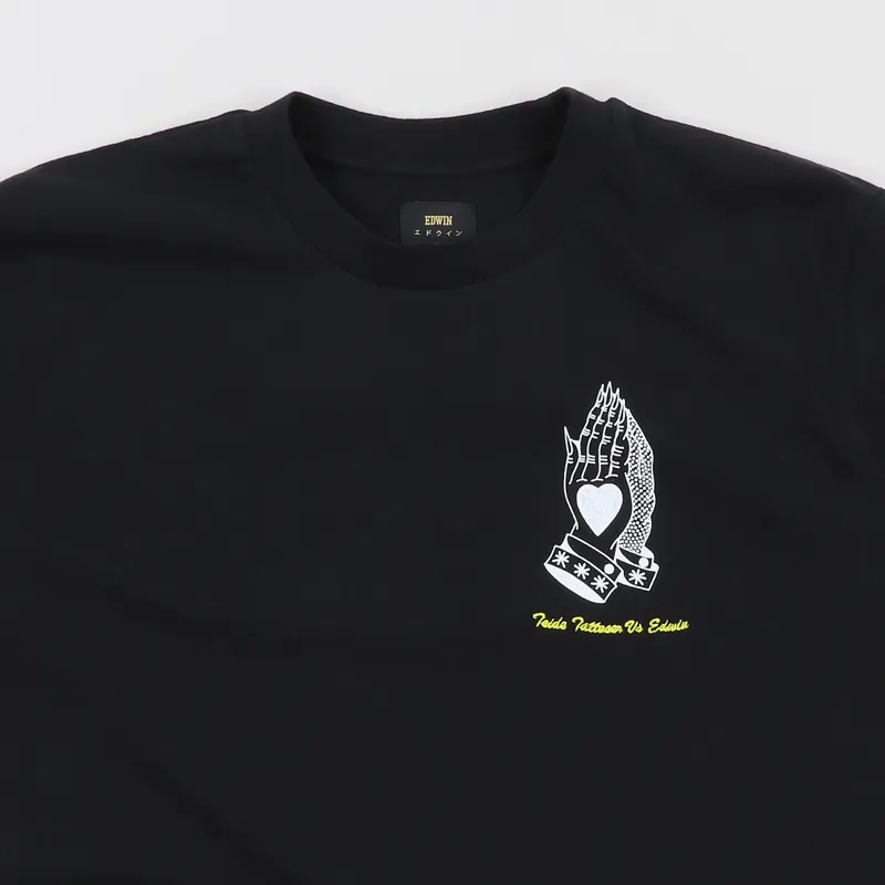Edwin Teide Chest Hands T Shirt Black-1