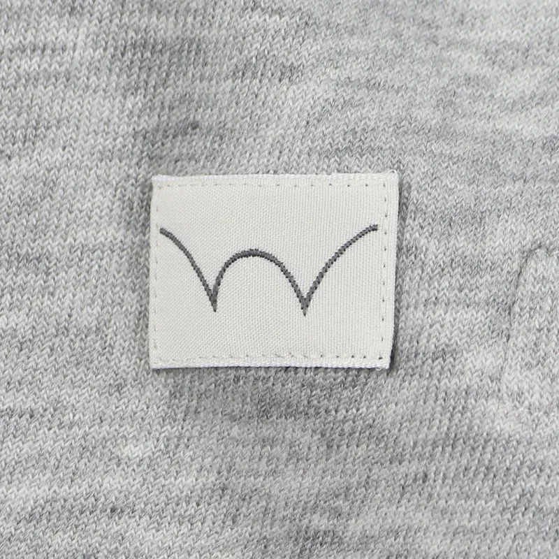 Edwin Terry Cotton TS Long Sleeve Crew Grey Marl-1