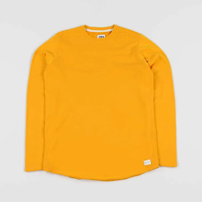Edwin Terry Long Sleeve T Shirt Yellow