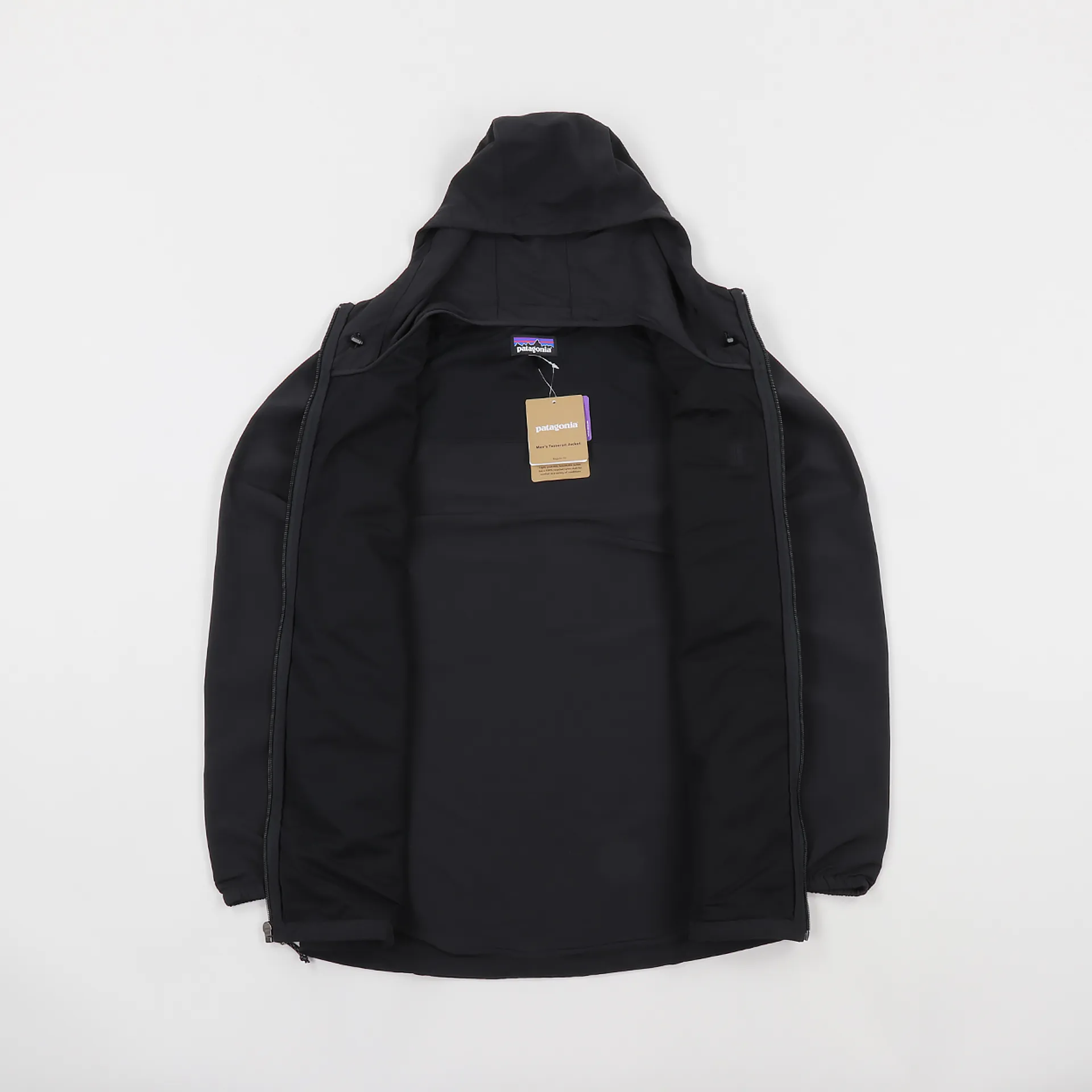 Patagonia Outdoor Technical Tezzeron Recycled Nylon Jacket Black