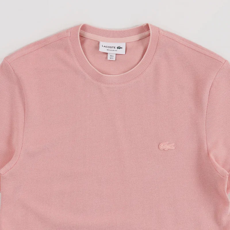 Lacoste Pique T Shirt Light Pink-1