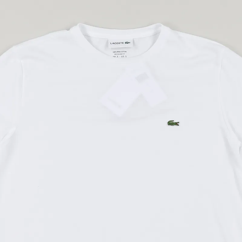 Lacoste Crew Neck T Shirt White-1