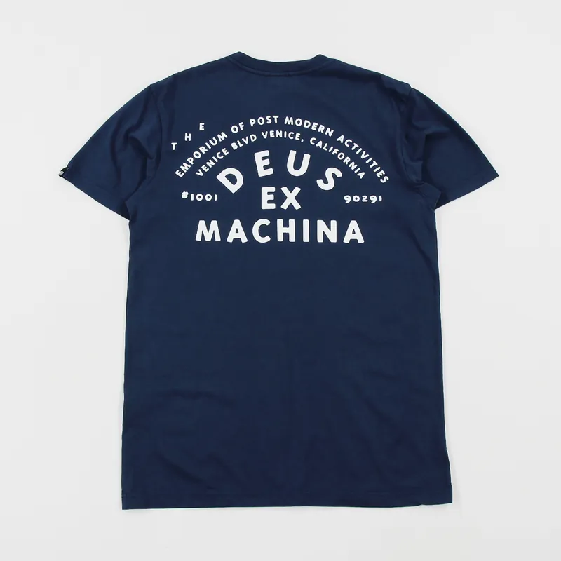 Deus Ex Machina The A100 T Shirt Navy-1