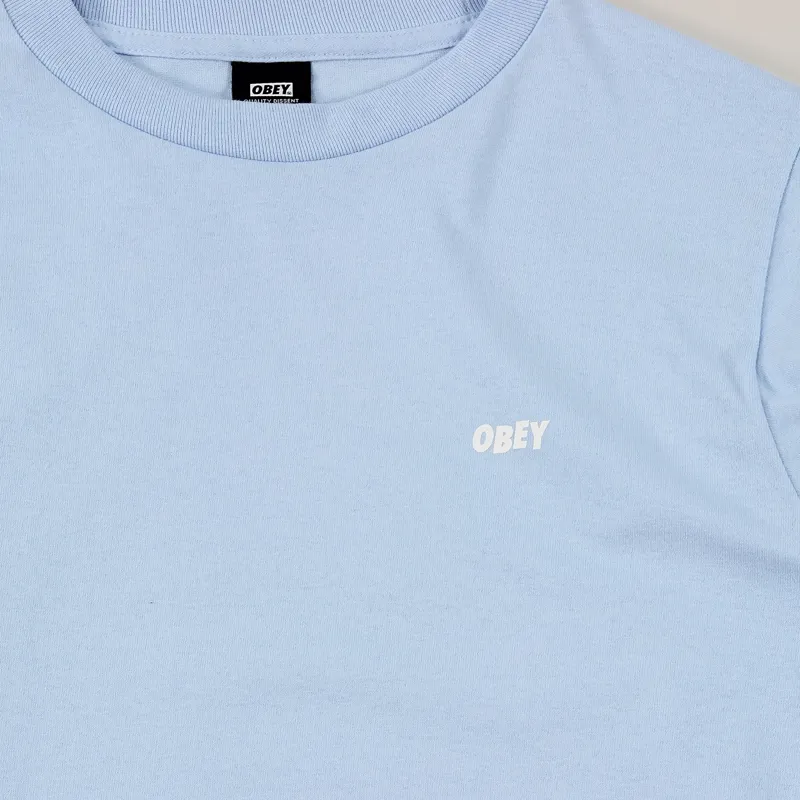 Obey The Creeper Long Sleeve T Shirt Powder Blue-1
