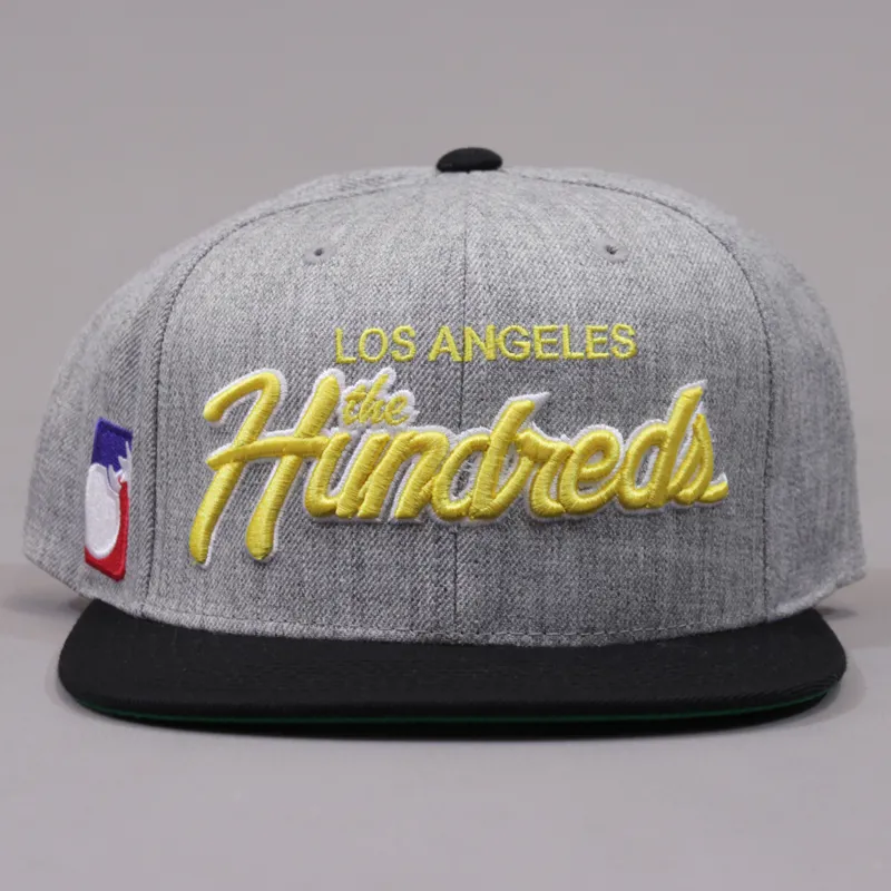 The Hundreds Team Two Snapback Heather Grey and Black-1