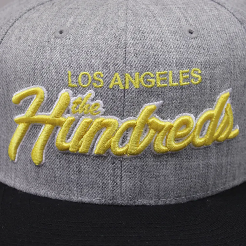 The Hundreds Team Two Snapback Heather Grey and Black-2