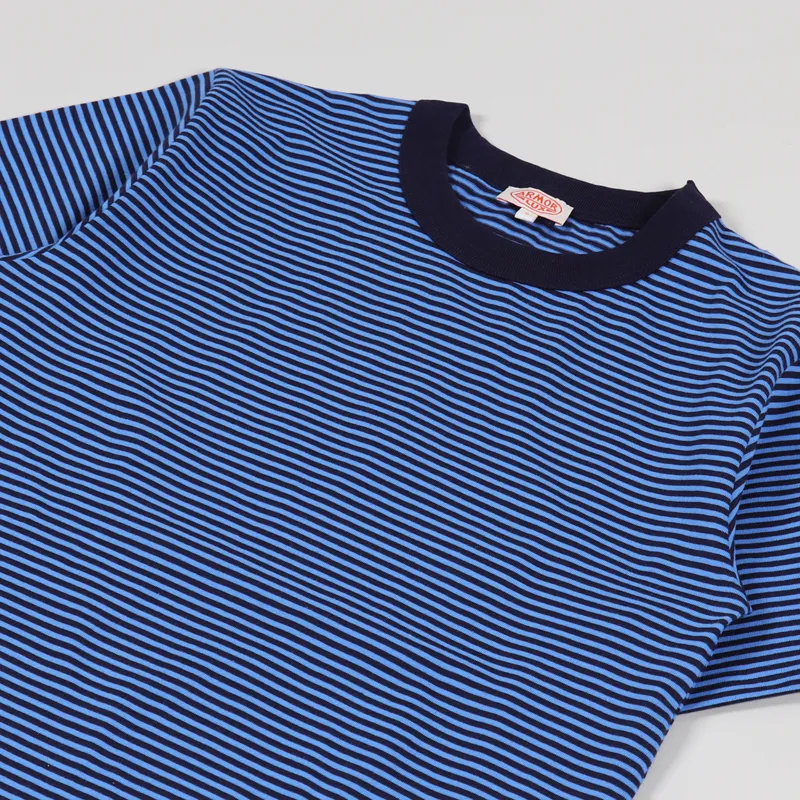 Armor Lux Raye Heritage T Shirt Navire Lapis-1