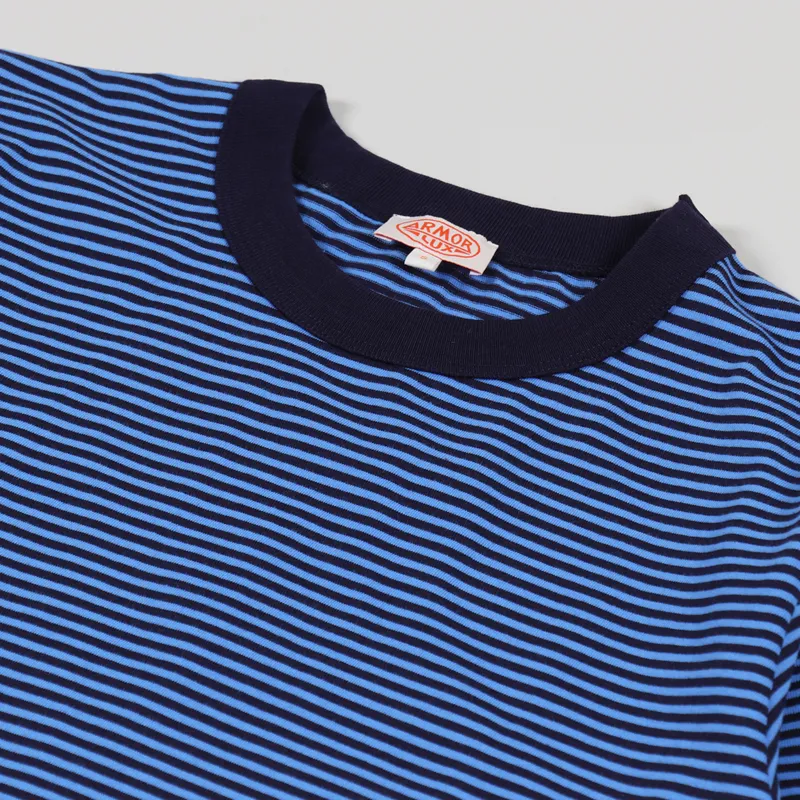 Armor Lux Raye Heritage T Shirt Navire Lapis-4