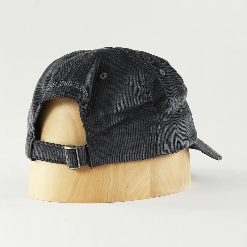 Norse Projects Thin Cord Sports Cap Charcoal-1