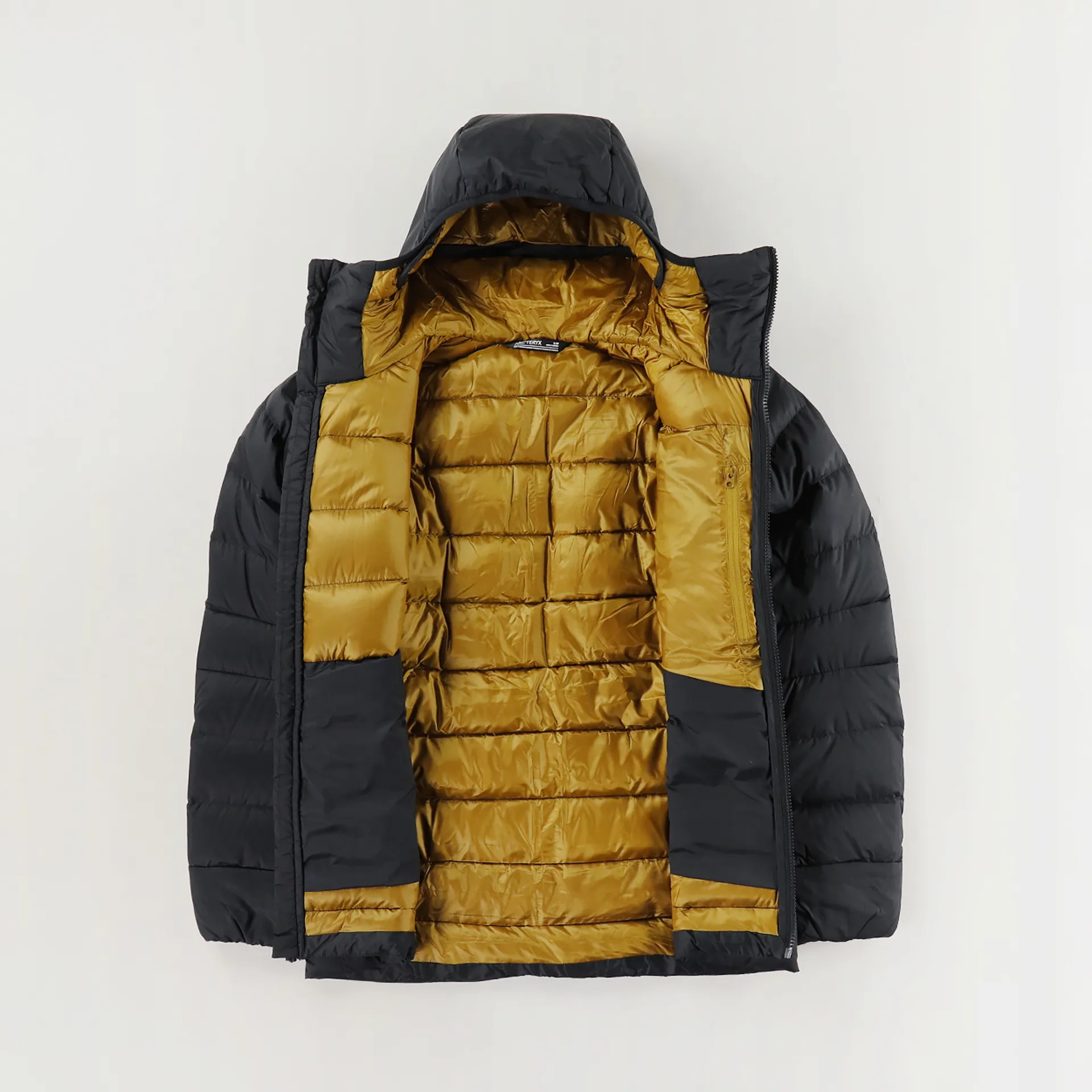 Arcteryx Mens Down Insulated Thorium AR Hoody Jacket 24K Black