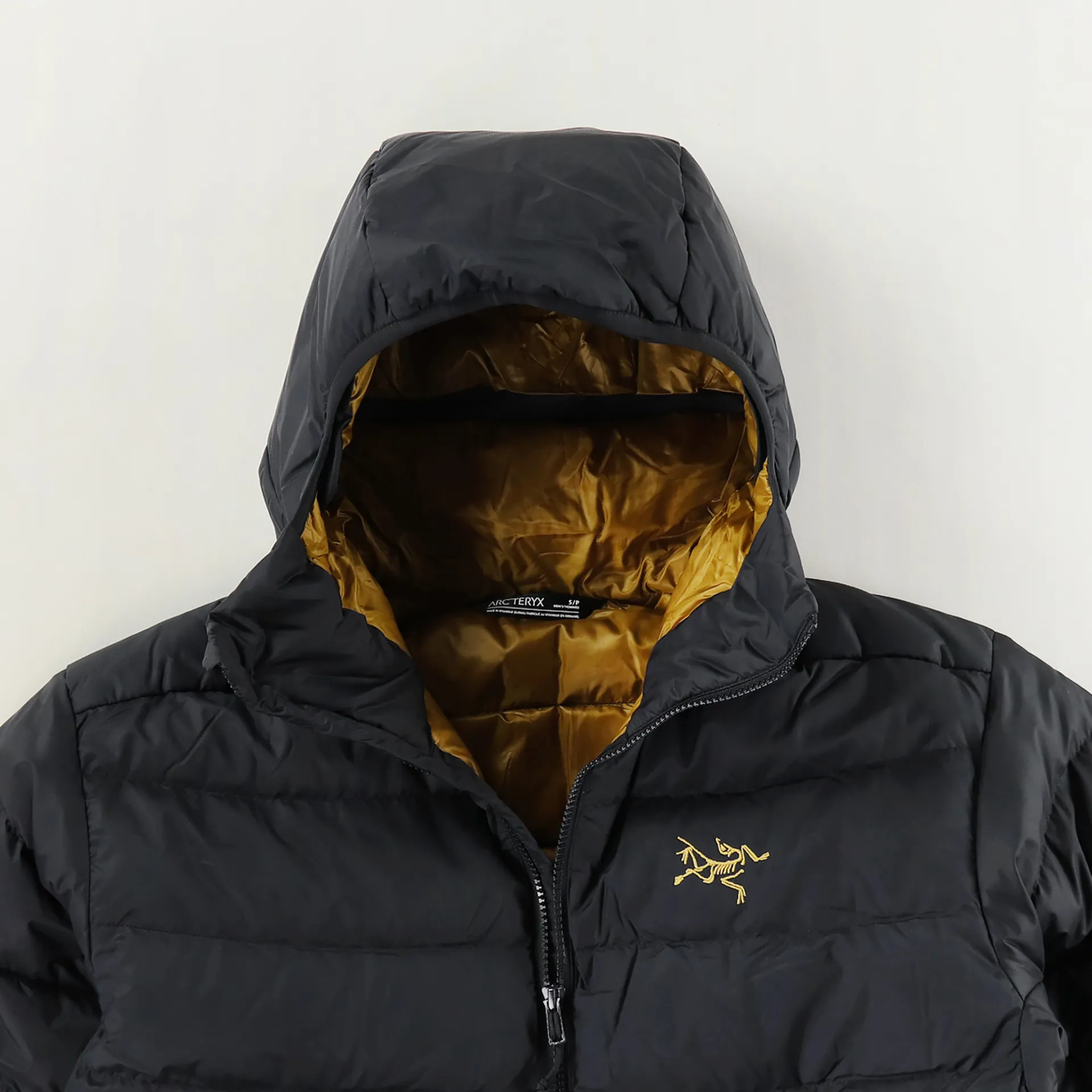 Arcteryx Mens Down Insulated Thorium AR Hoody Jacket 24K Black