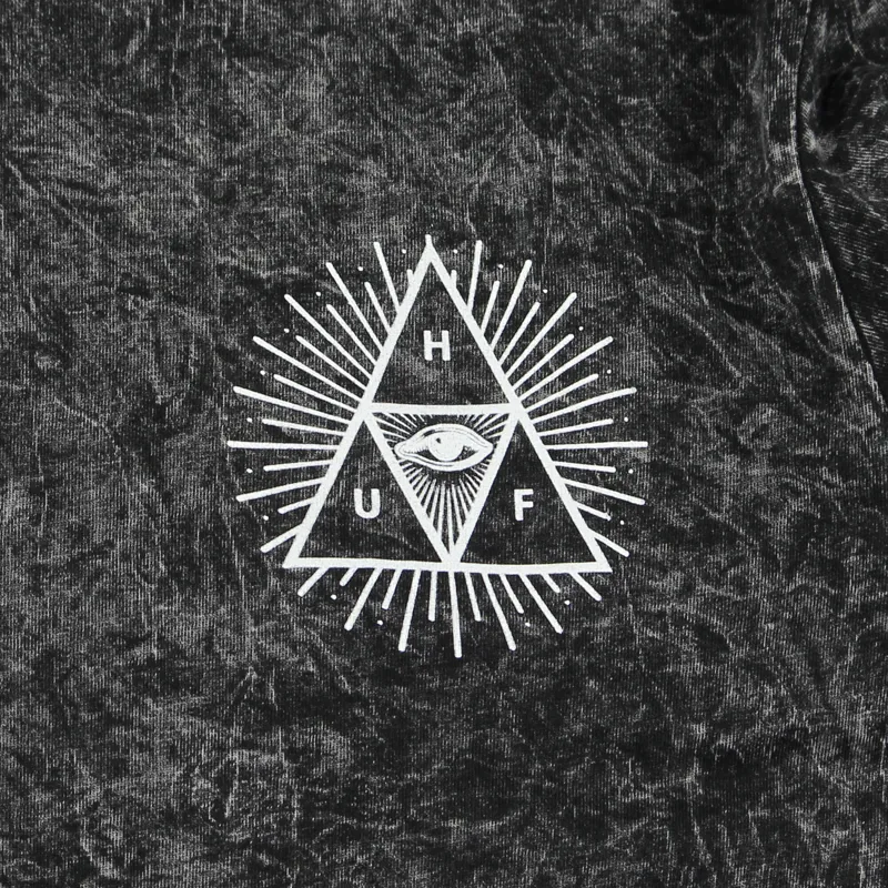 Huf Third Eye Triangle T Shirt Black-1