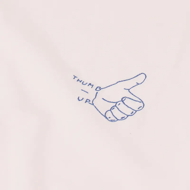 Maison Labiche Hand Thumbs Up T Shirt English Pink-2